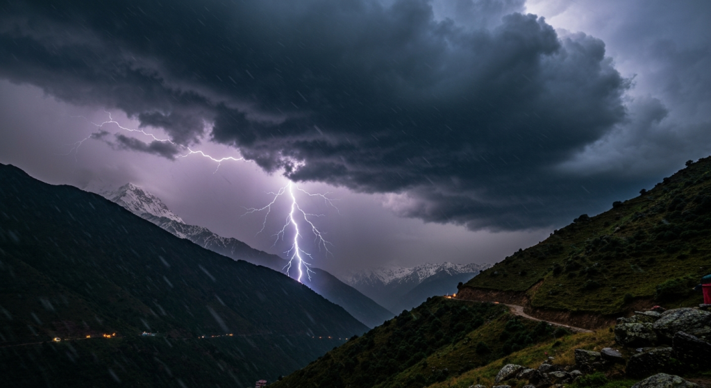 हावाहुरीसहित वर्षा