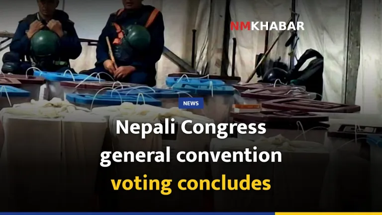 Nepali Congress general convention voting concludes