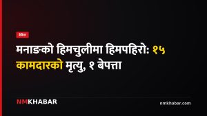 मनाङको हिमचुली हिमपहिरोमा १५ कामदारको मृत्यु, एक बेपत्ता; खोजी जारी
